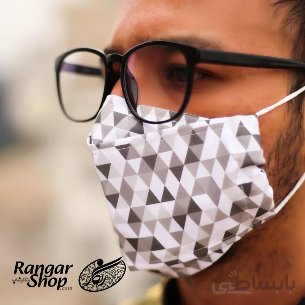 ماسک فیلتر دار طرح مثلثی
