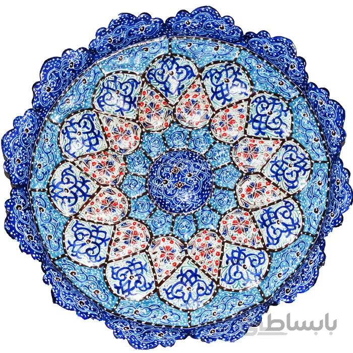 بشقاب میناکاری 25 سانتی متری کد MB-19