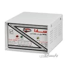محافظ برق سارا مخصوص یخچال و فریزر با جعبه فلزی ارت دار دو خروجی قدرت ۲۴۵۰ ولت آمپر