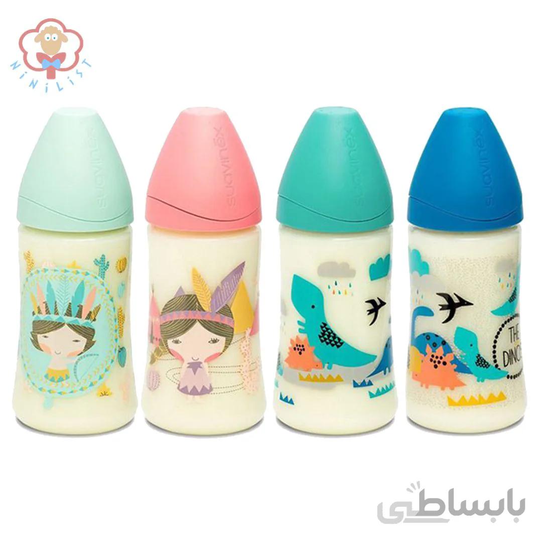 شیشه شیر کارتونی 270 میل سواوینکس Suavinex