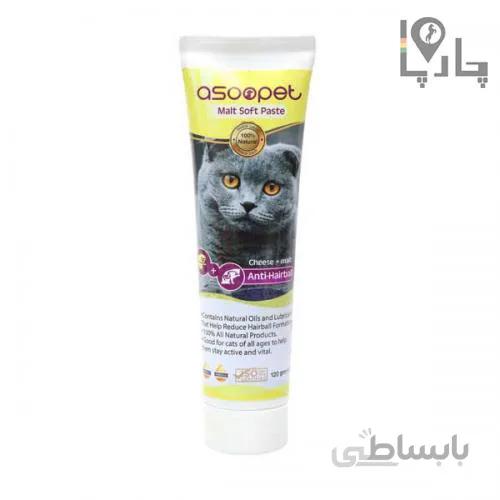 خمیر مالت گربه Asoo Pet آسو پت طعم پنیری 100 گرم