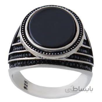 انگشتر نقره مردانه مدل عقیق کد am_1191