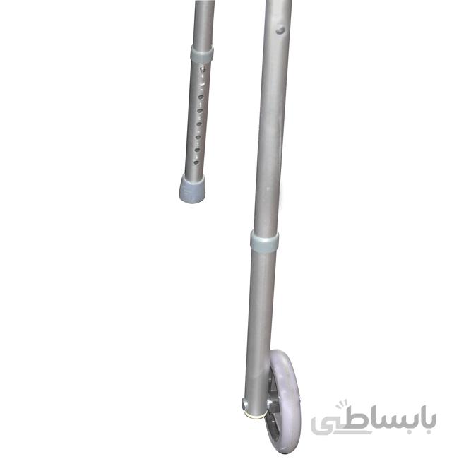 واکر چرخ‌دار تاشو آلمینیومی