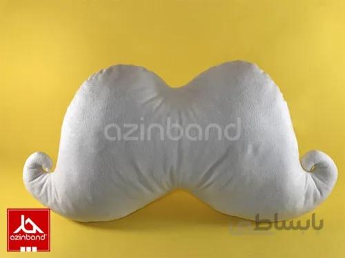 بالش فانتزی سبیل سفید ا بالش فانتزی با پارچه مخمل