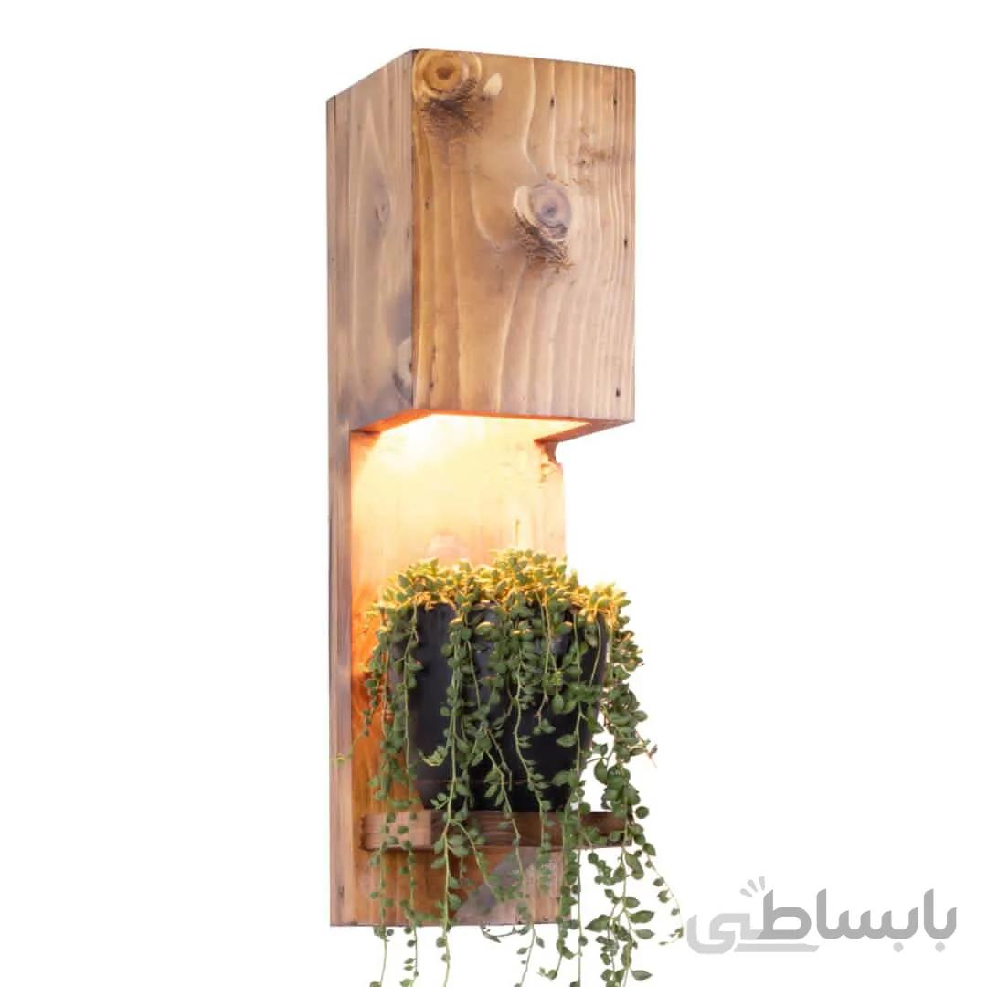 باکس چوبی گلدان دیواری