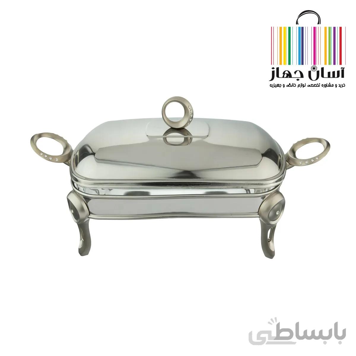 سوفله خوری استیل پیرکس مستطیل