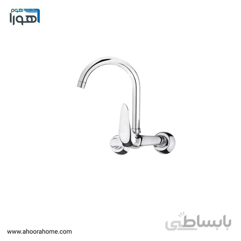 شیر ظرفشويی دیواری مدل راهو نیو کروم