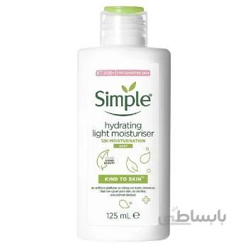 آبرسان و مرطوب کننده سیمپل مدل لایت حجم 125 میلی لیتر ا Simple hydrating light moisturiser - 125ml