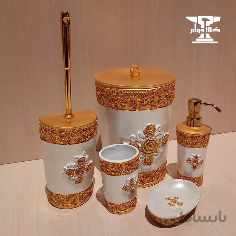 ست سرویس بهداشتی رز | ۵ پارچه و از جنس رزین