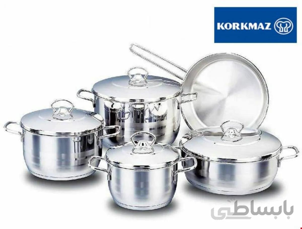 کرکماز سرویس ۹ پارچه استیل کرکماز مدل آسترا ۱۹۰۰