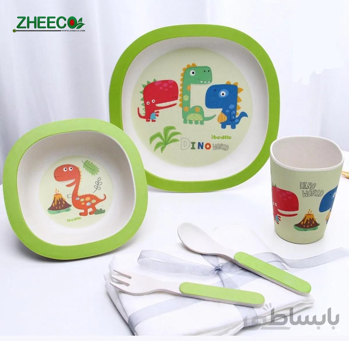 ظروف کودک بامبو طرح دایناسور