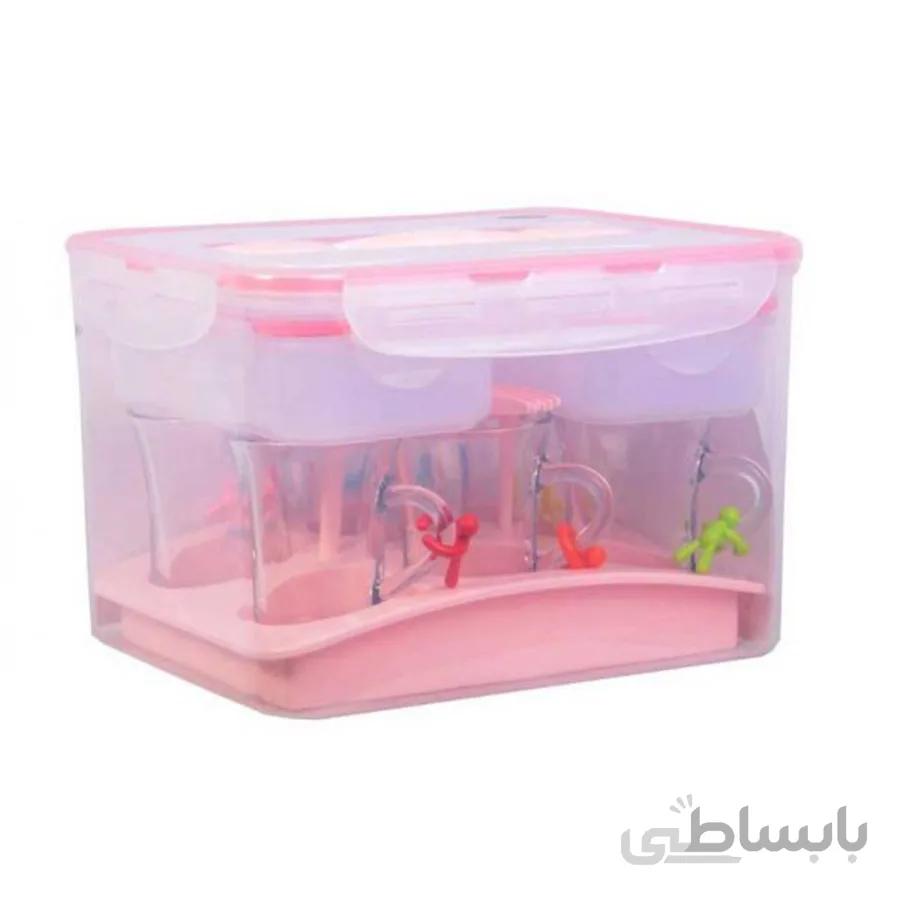 ست چای و صبحانه لیمون پلاستیک مدل ۶ نفره