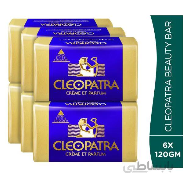 صابون کلوپاترا باکس ۶ عددی – ۱۲۰ گرم – Cleo patra soap box 6 pcs – Creme ET parfum