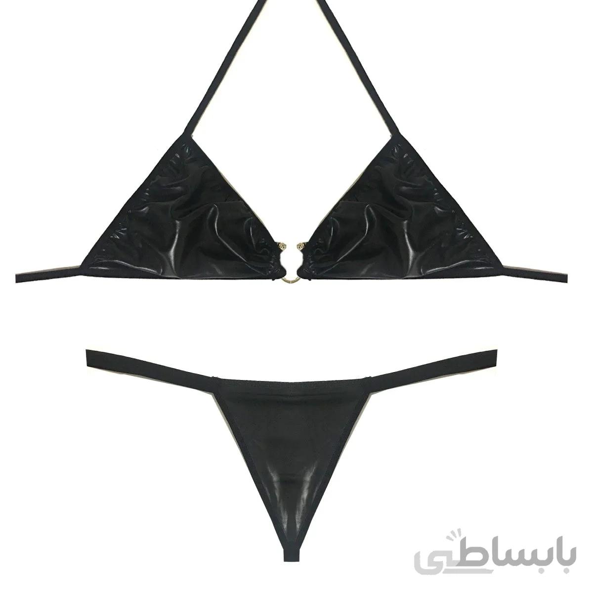 ست شورت و سوتین لاتکس نعلی