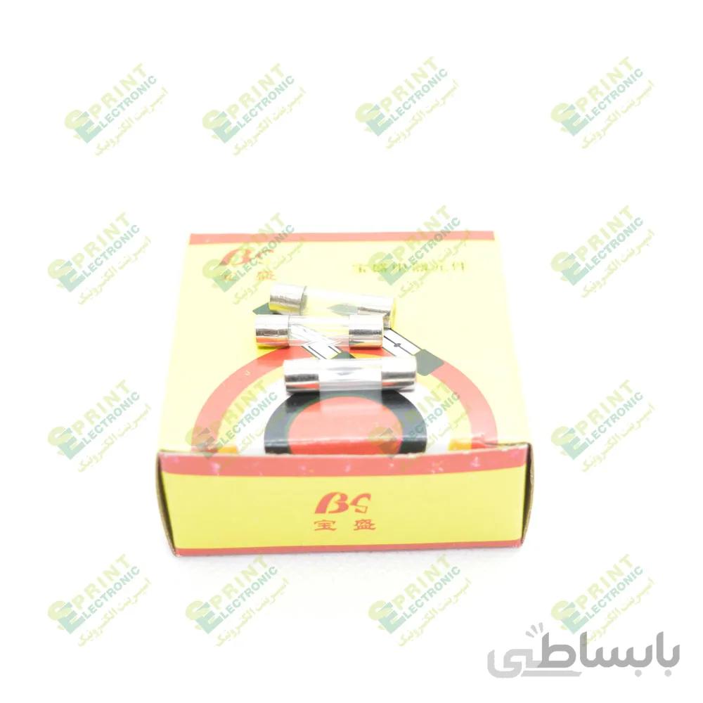 فیوز شیشه ای ۲ آمپر سایز 5X20 (بسته 100 عددی )