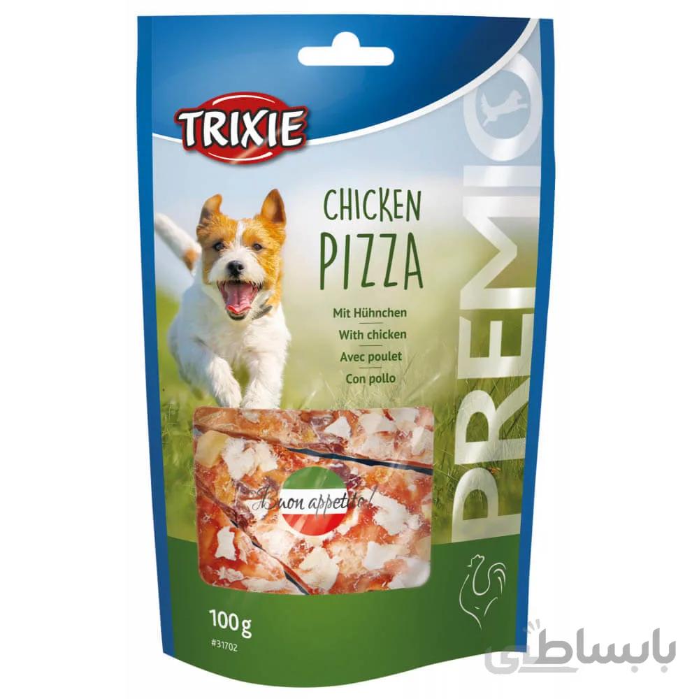 تشویقی سگ تریکسی مدل Chicken Pizza وزن 100 گرم ا Trixie Chicken Pizza for Dog 100g