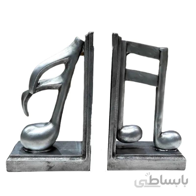 نگهدارنده کتاب مدل نوت موسیقی مجموعه 2 عددی - ونداهایپر - برنز ا Notebook model holder of 2-digit set of music notes - Wendayper