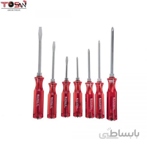 پیچ گوشتی ضربه خور کیفی 7 عددی