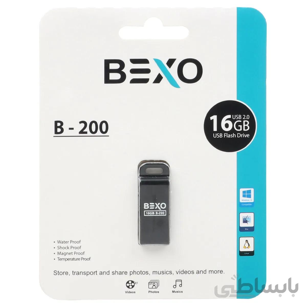 BEXO B-200 USB2.0 Flash Memory-16GB مشکی ا BEXO B-200 USB2.0 Flash Memory-16GB