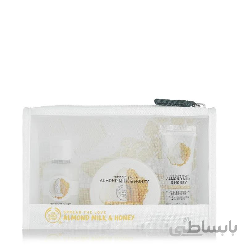 ست کره بدن ژل شستشو کرم دست شیر و عسل بادی شاپ The Body Shop