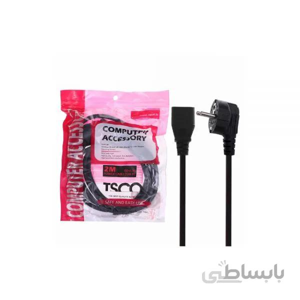 کابل برق 2متری تسکو مدل POWER CABLE TSCO TC85 ا POWER CABLE TSCO TC85