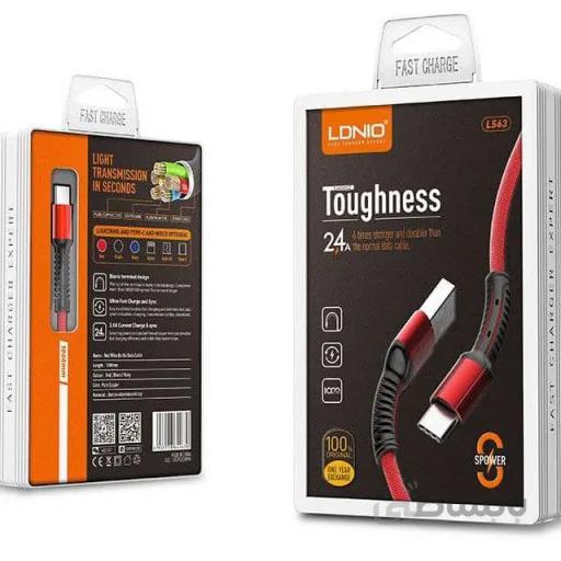 کابل تبدیل Lightning الدینیو مدل LDNIO LS63 طول ۱ متر ا LDNIO LS63 USB To Lightning Cable