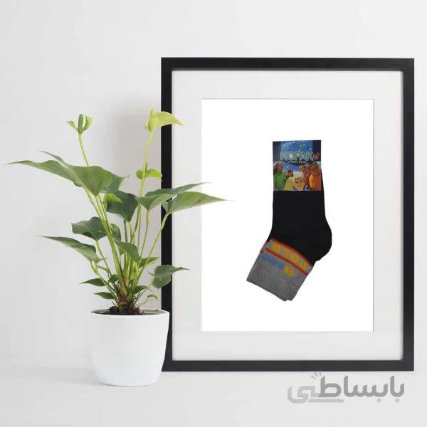 جوراب پسرانه نیم ساق nopak طرح polo