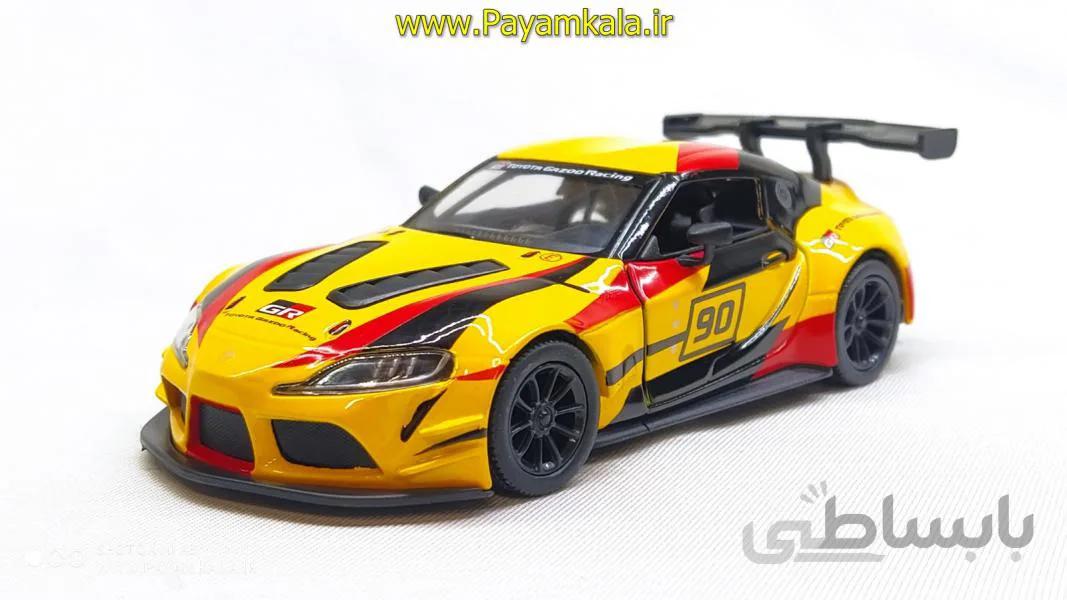 ماشین فلزی تویوتا (TOYOTA GR SUPRA RACING KINSMART) زرد