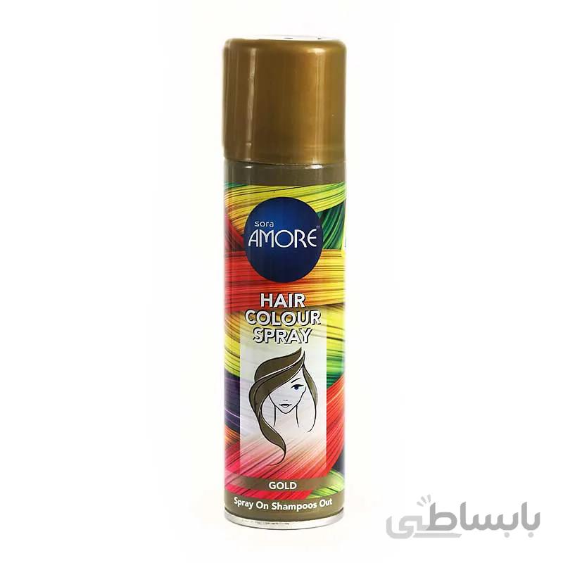 اسپری رنگ مو طلایی آمور