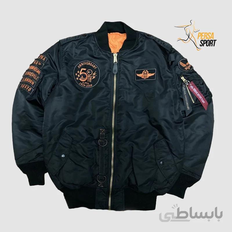 کاپشن خلبانی مردانه آلفا MA1 Anniversary Black
