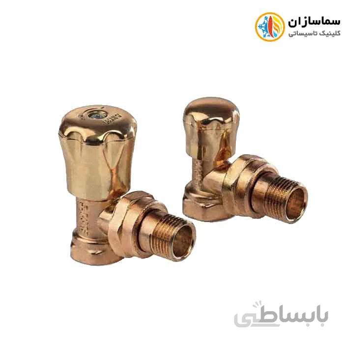 شیر و زانوی 1/2 ادهم مدل C طلایی