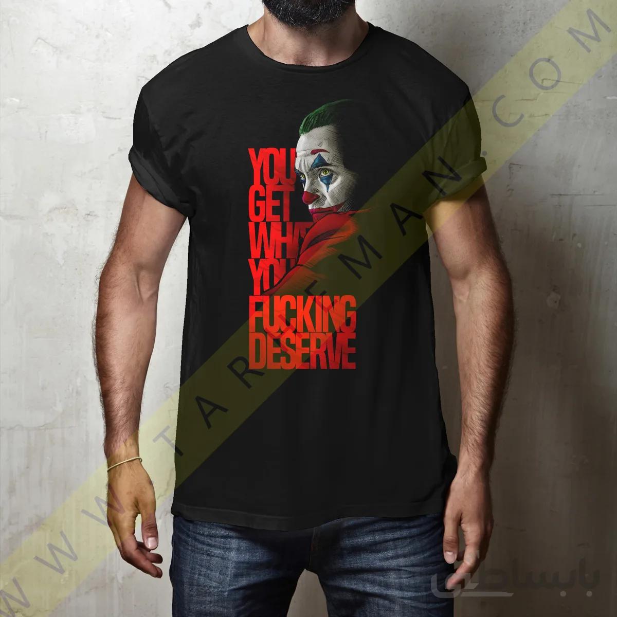 تیشرت جوکر تی شرت فیلم جوکر تی شرت شخصیت جوکر Jocker Tshirt
