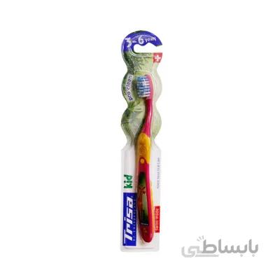 مسواک کودک تریزا مدل Kids با برس نرم مناسب کودکان 3 تا 6 سال ا Trisa Kids Soft Toothbrush
