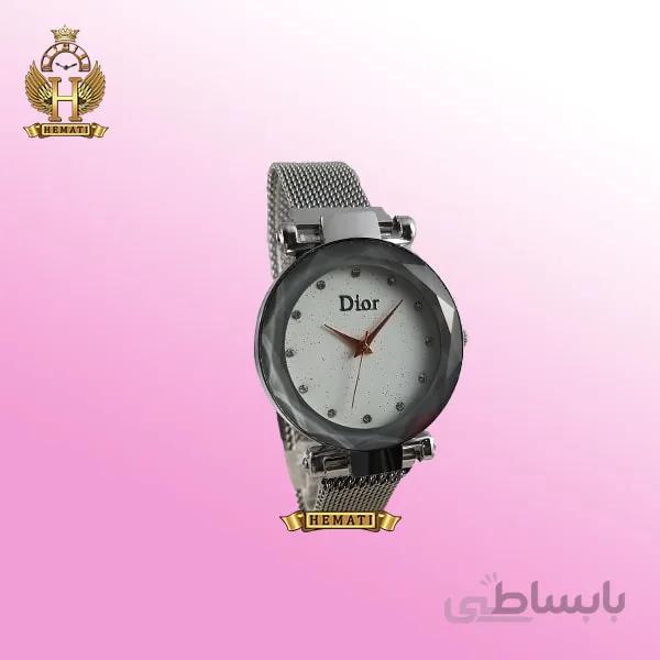 ساعت دخترانه دیور بند حصیری قفل مگنتی DIOR103