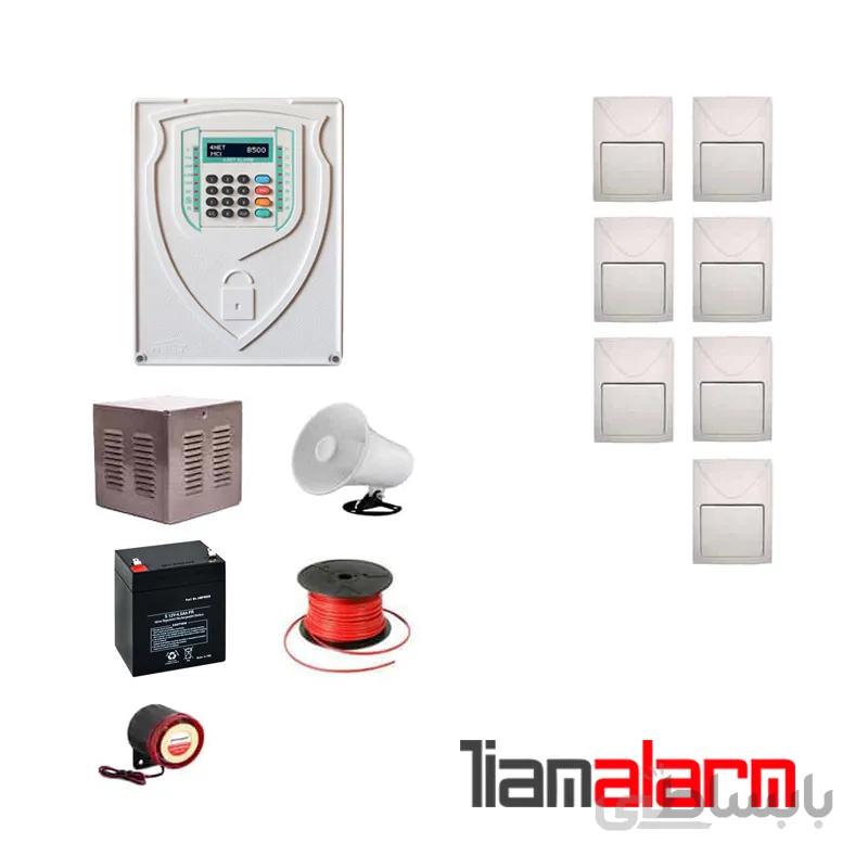 پکیج دزدگیر اماکن باسیم مدل فورنت سیم کارتی و تلفنیB500F7