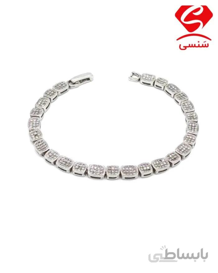 دستبند نقره زنانه کد015
