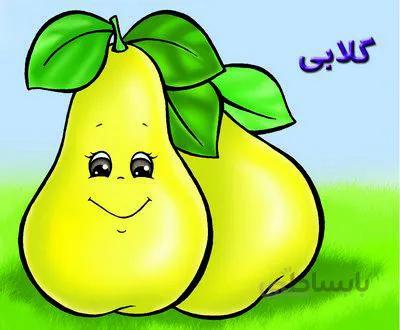 گلابی(میوه ها) آموزش خردسالان