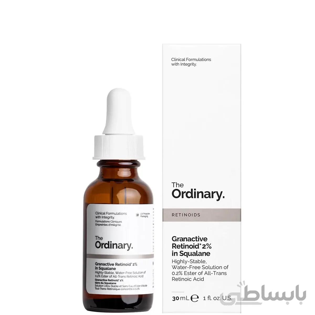 سرم گرن اکتیو رتینوئید 2% در اسکوالن اوردینری حجم 30 میل