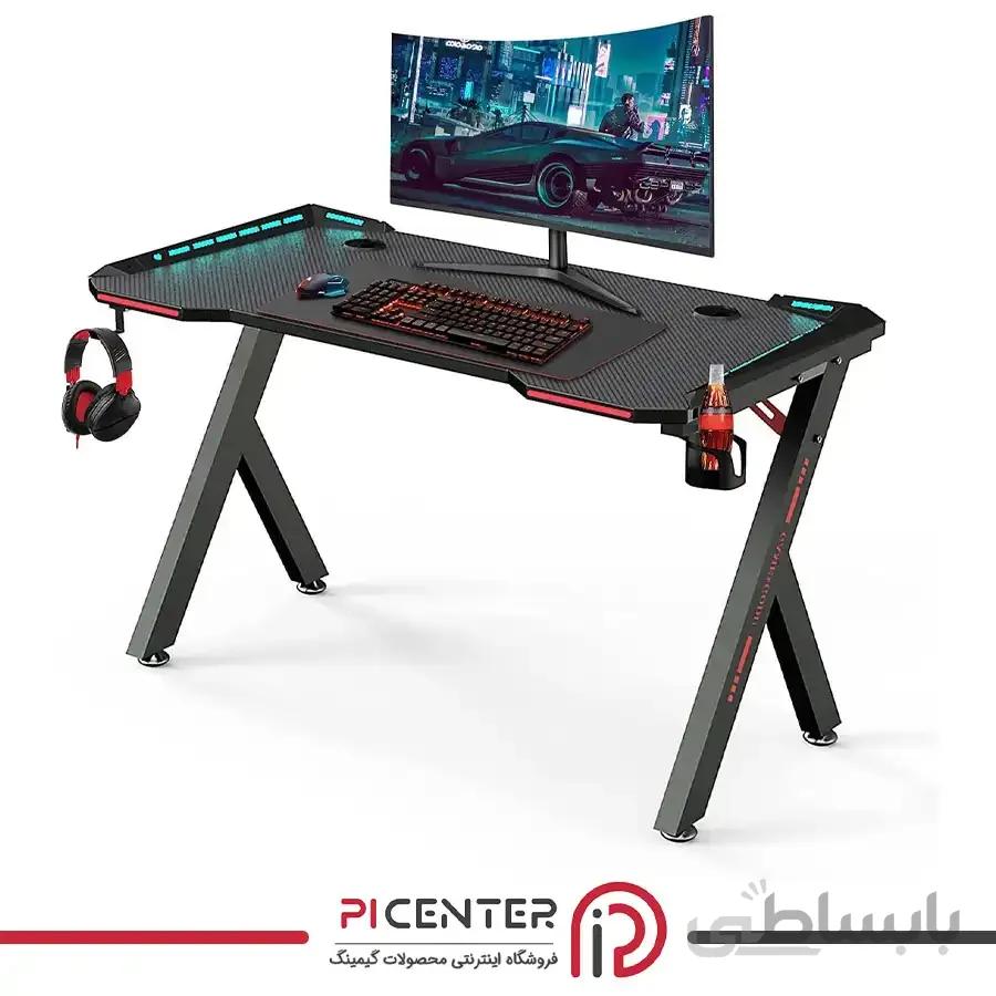 میز گیمینگ Generic Gaming Desk with LED RGB RC Light