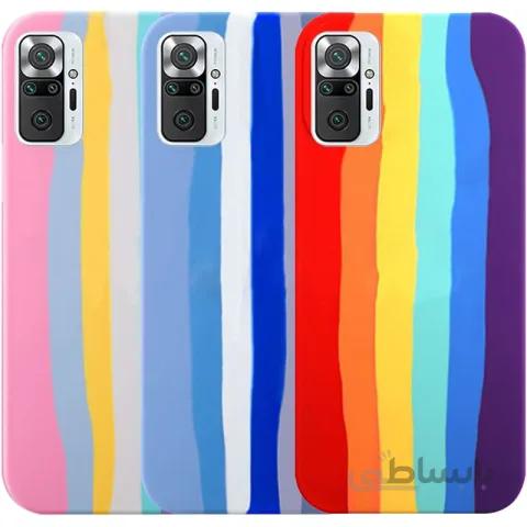 قاب سیلیکونی گوشی شیائومی Xiaomi Redmi Note 10 Pro مدل رنگین کمانی (ویتنامی اصل)
