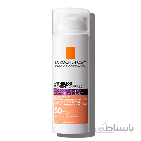 کرم ضد آفتاب رنگی +SPF50 آنتلیوس پیگمنت کارکت لاروش پوزای (رنگ متوسط)