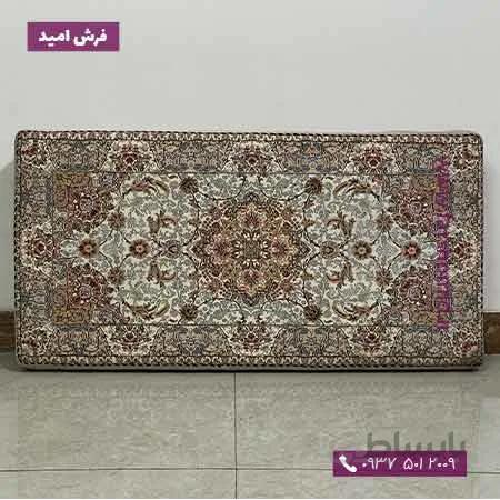 یک جفت پشتی ابری 50 در 100 طرح اصفهان کرم سفید 1500 شانه خاطره کویر