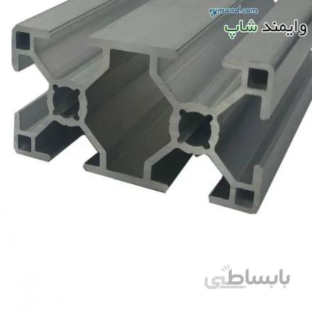 پروفیل آلومینیوم شیاردار صنعتی (پروفیل مهندسی) 30 در 60