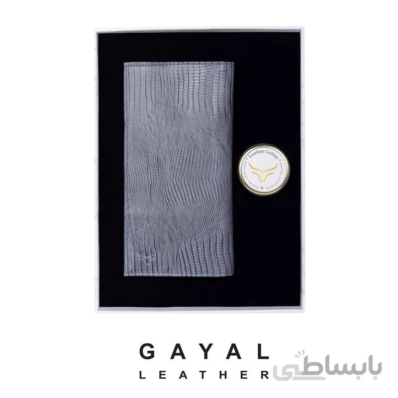 کیف پول مردانه گَیال چرم W35 طوسی
