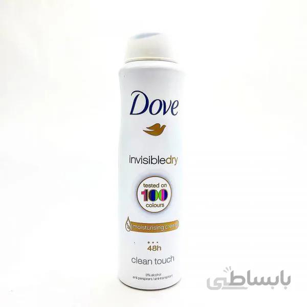اسپری خوشبوکننده بدن داو اینوسیبل دری Invisible Dry Dove