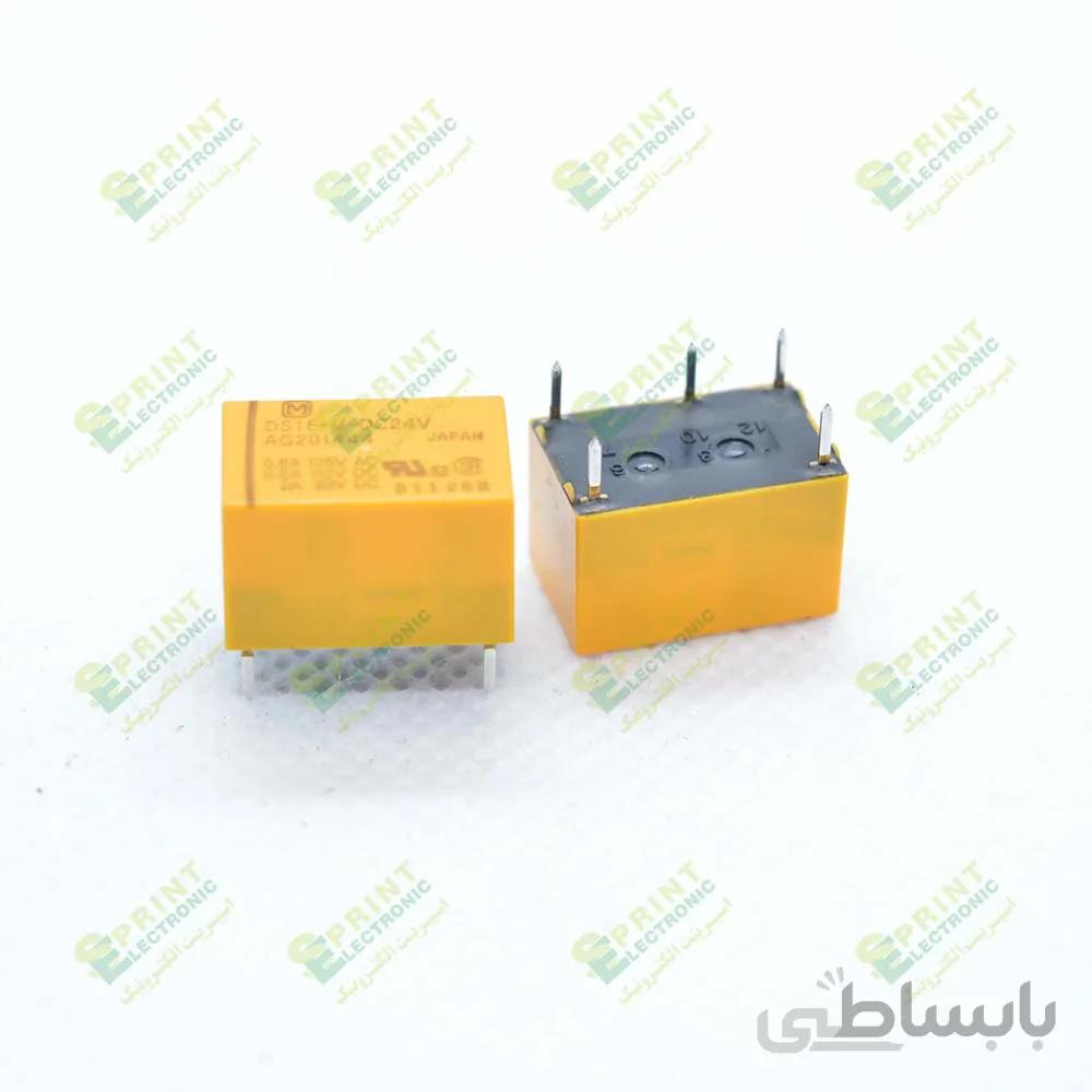 رله 24 ولت مینیاتوری 5 پایه 3 آمپر Matsushita DS1E-M-DC24