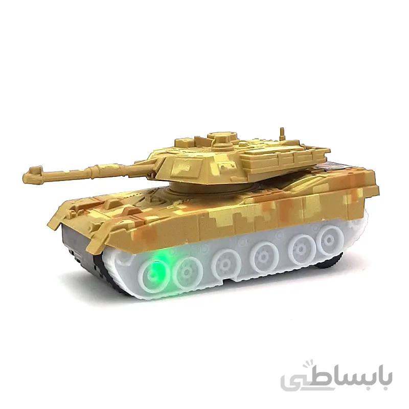 تانک اسباب بازی موزیکال و چراغدار طرح جنگی