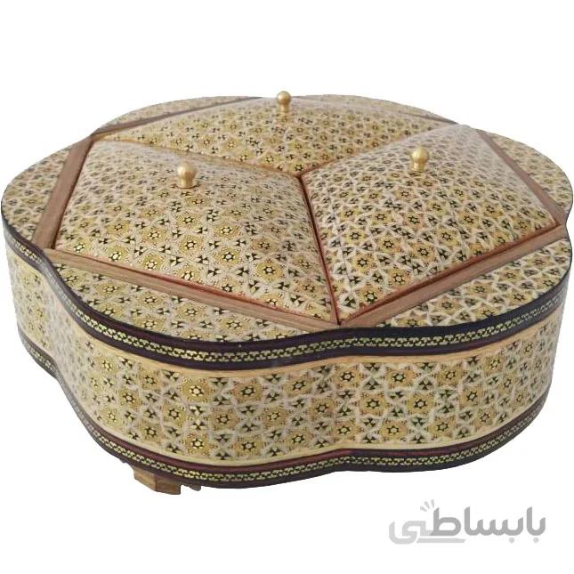 شکلات خوری خاتم کاری با کد I-03