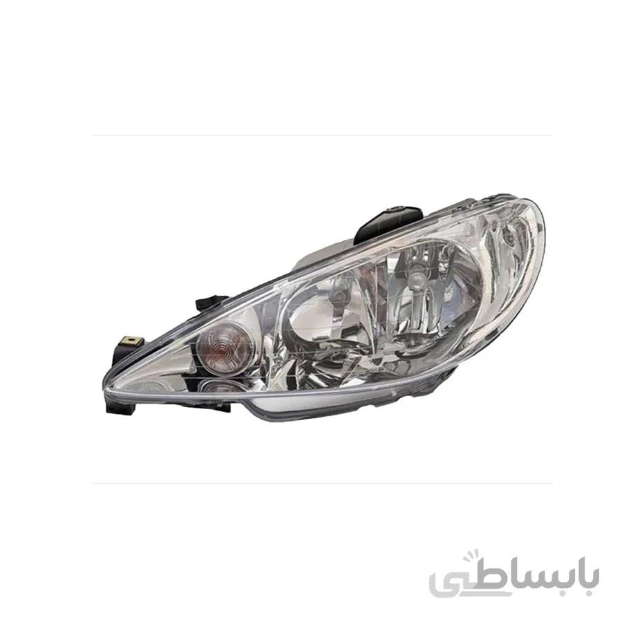 چراغ جلوی پژو 206 سمت راننده برند جمع ساز