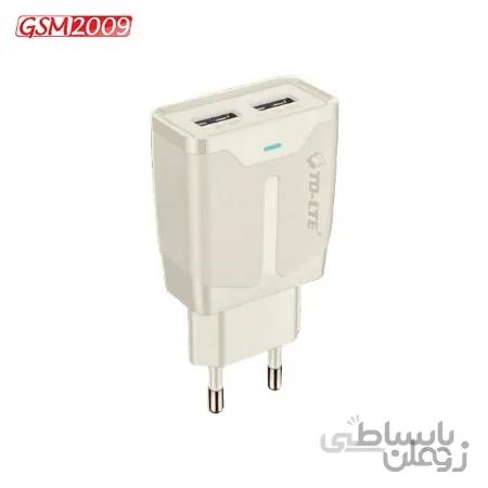 شارژر تایپ سی TD-LTE با دو پورت USB مدل TD-T95
